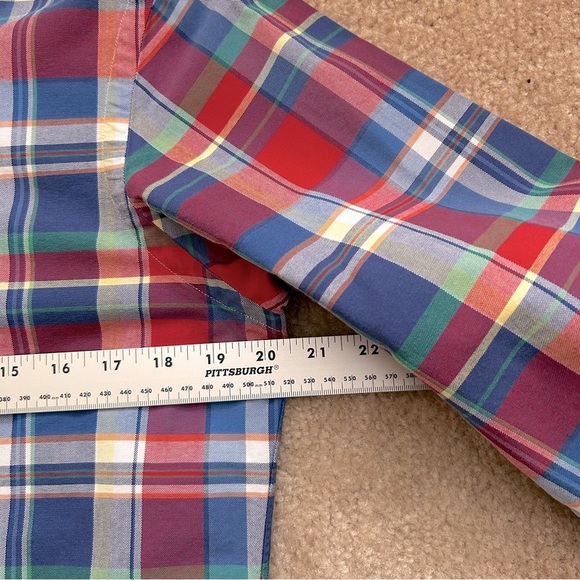 Ralph Lauren Multicolor Plaid Oxford Long Sleeve Button Down Shirt - Picture 6 of 7